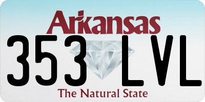 AR license plate 353LVL