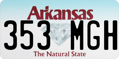 AR license plate 353MGH