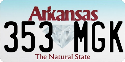 AR license plate 353MGK