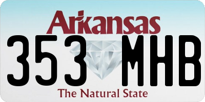 AR license plate 353MHB