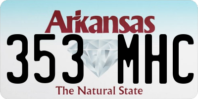 AR license plate 353MHC