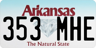 AR license plate 353MHE