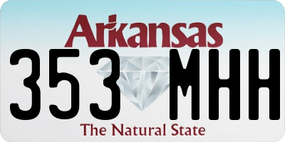 AR license plate 353MHH