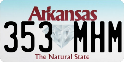 AR license plate 353MHM