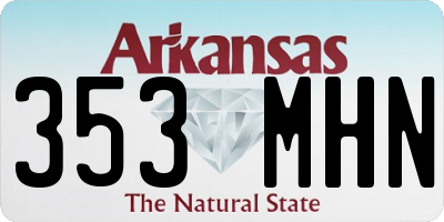 AR license plate 353MHN