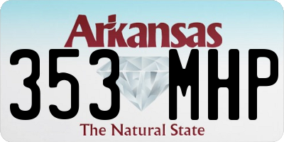 AR license plate 353MHP