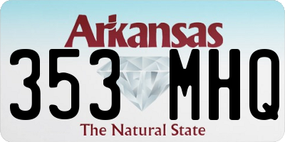 AR license plate 353MHQ