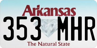 AR license plate 353MHR