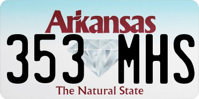 AR license plate 353MHS
