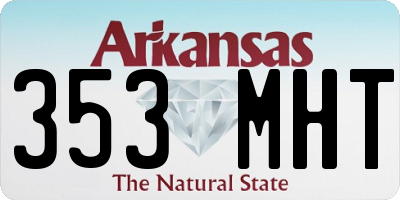 AR license plate 353MHT