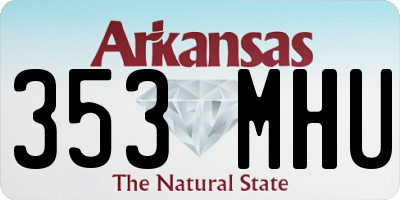 AR license plate 353MHU
