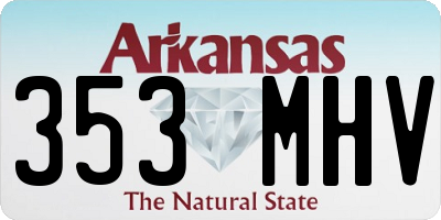 AR license plate 353MHV