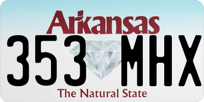 AR license plate 353MHX