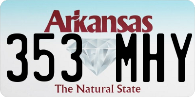 AR license plate 353MHY