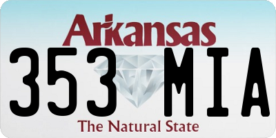 AR license plate 353MIA