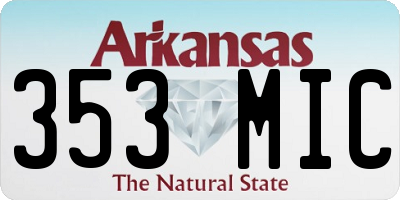 AR license plate 353MIC