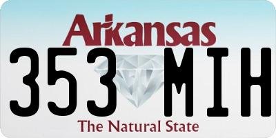 AR license plate 353MIH