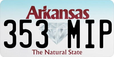 AR license plate 353MIP