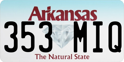 AR license plate 353MIQ