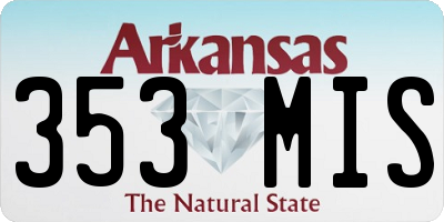 AR license plate 353MIS