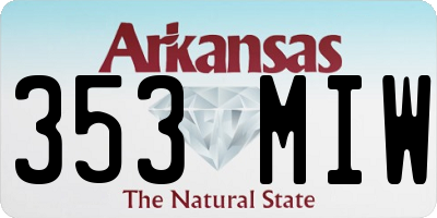 AR license plate 353MIW