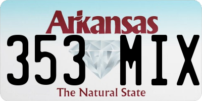 AR license plate 353MIX