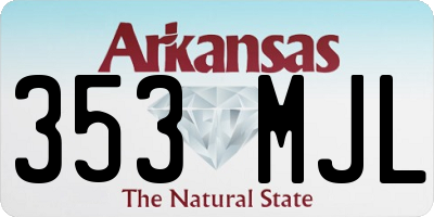 AR license plate 353MJL