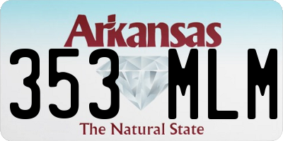 AR license plate 353MLM