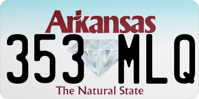 AR license plate 353MLQ