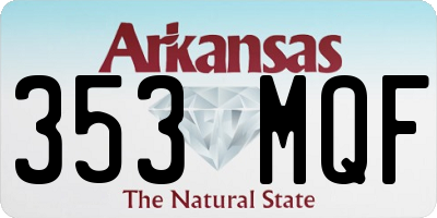 AR license plate 353MQF