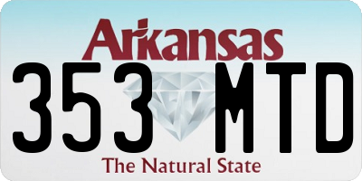 AR license plate 353MTD