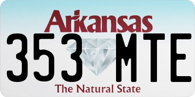 AR license plate 353MTE