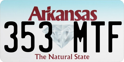 AR license plate 353MTF