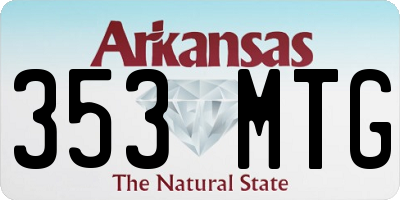 AR license plate 353MTG