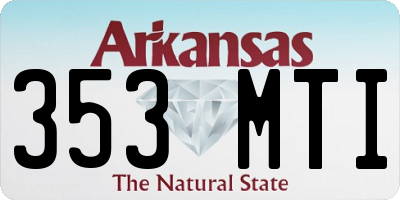 AR license plate 353MTI