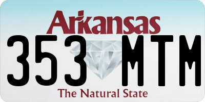 AR license plate 353MTM