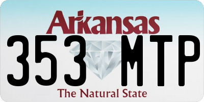 AR license plate 353MTP