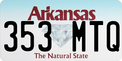 AR license plate 353MTQ