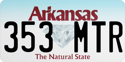 AR license plate 353MTR