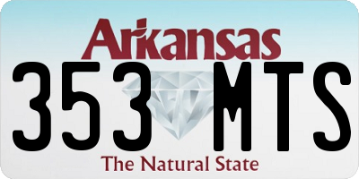 AR license plate 353MTS