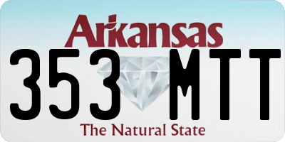 AR license plate 353MTT