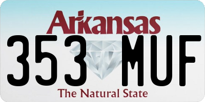 AR license plate 353MUF