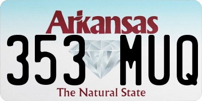 AR license plate 353MUQ