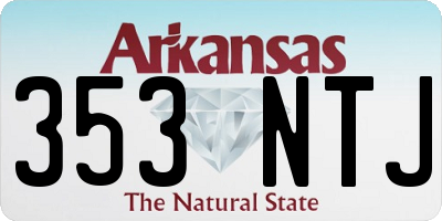 AR license plate 353NTJ