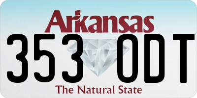AR license plate 353ODT