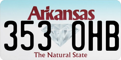 AR license plate 353OHB