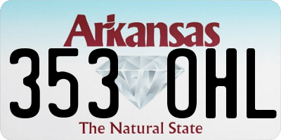 AR license plate 353OHL