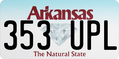 AR license plate 353UPL