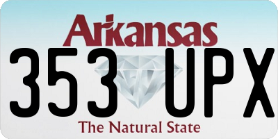 AR license plate 353UPX