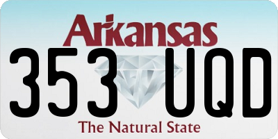 AR license plate 353UQD